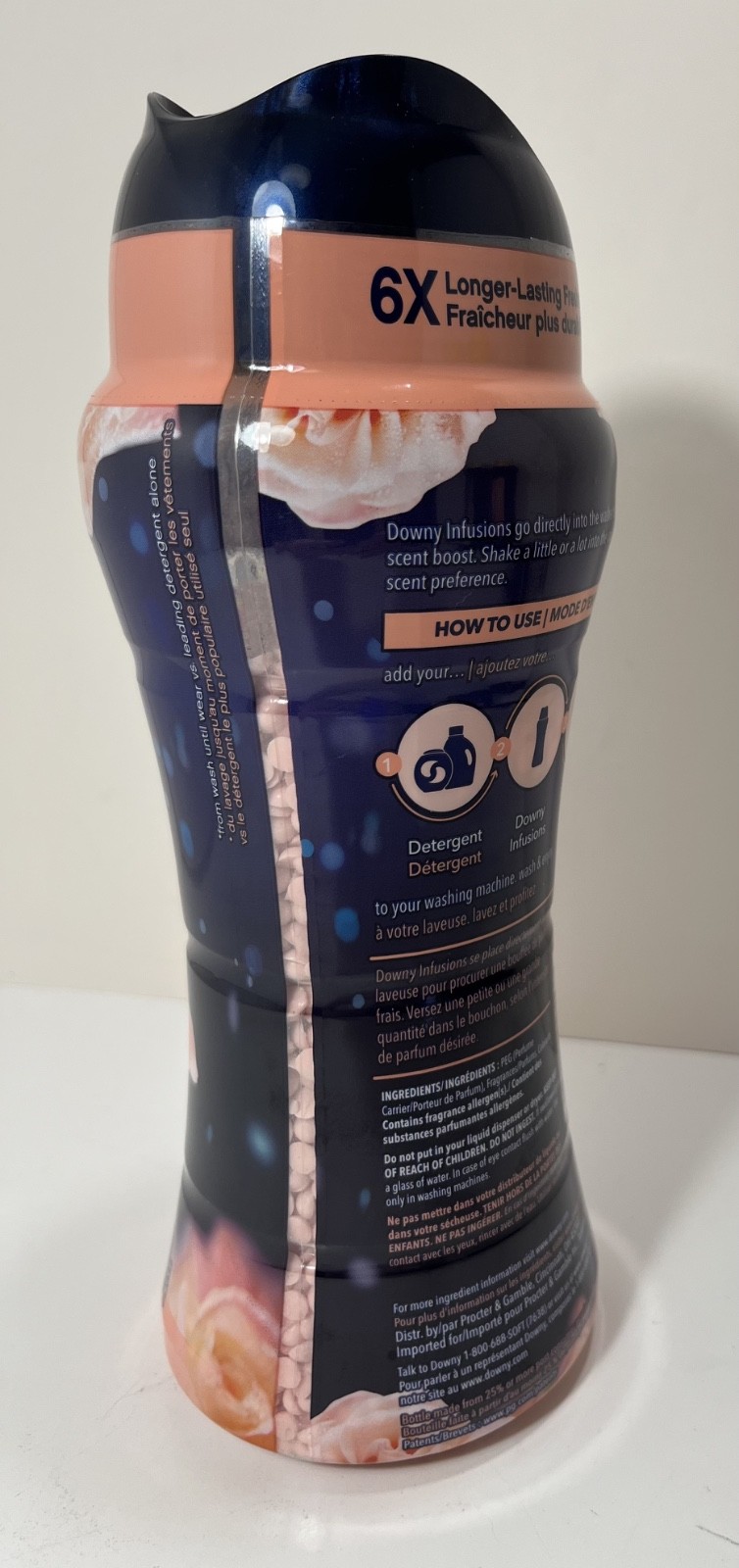 (1) Downy Bliss In-Wash Scent Booster Beads Sparkling Amber & Rose 12.2 oz – NEW