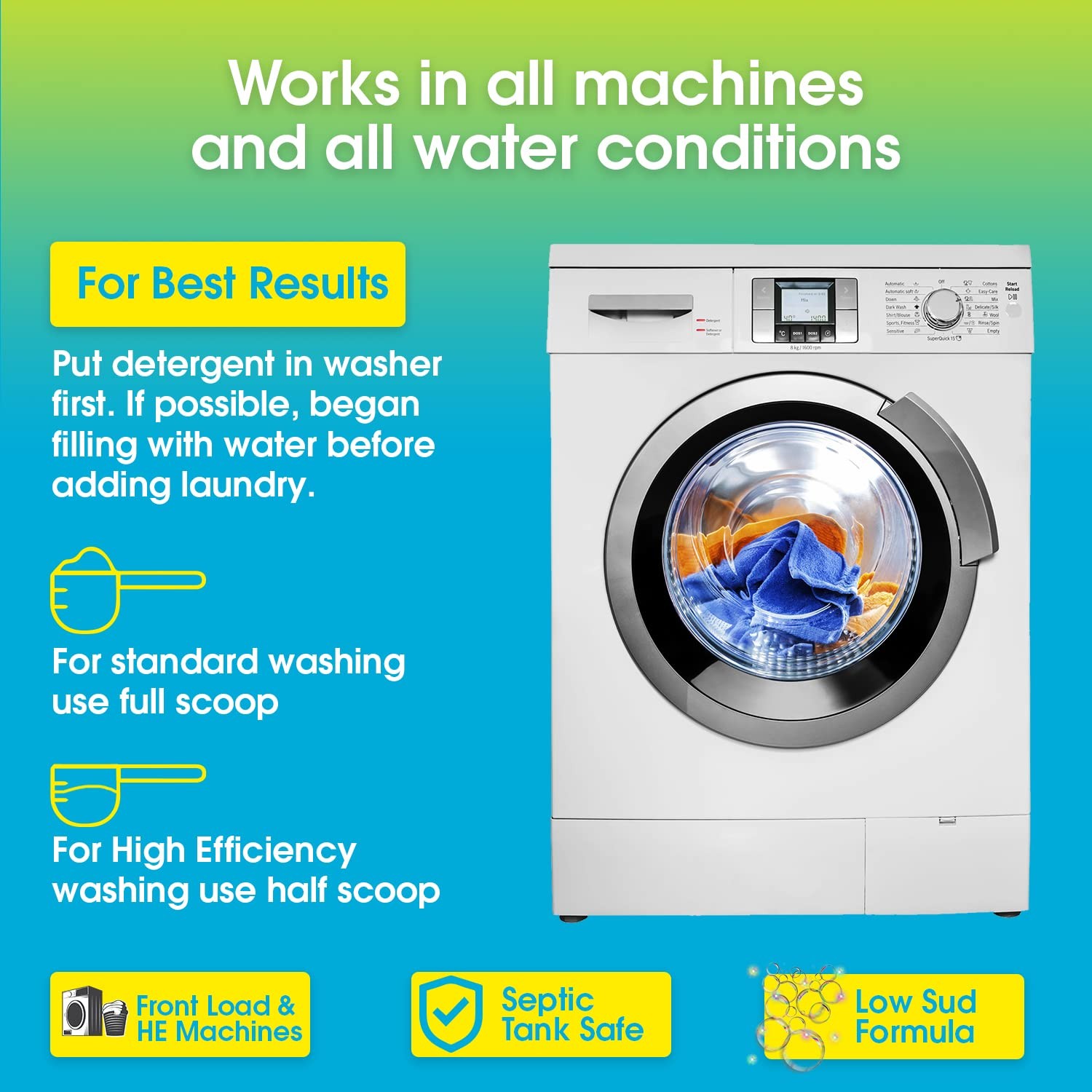 – HE Natural Laundry Detergent Clear and Free of Fillers and Chemicals – Sens…