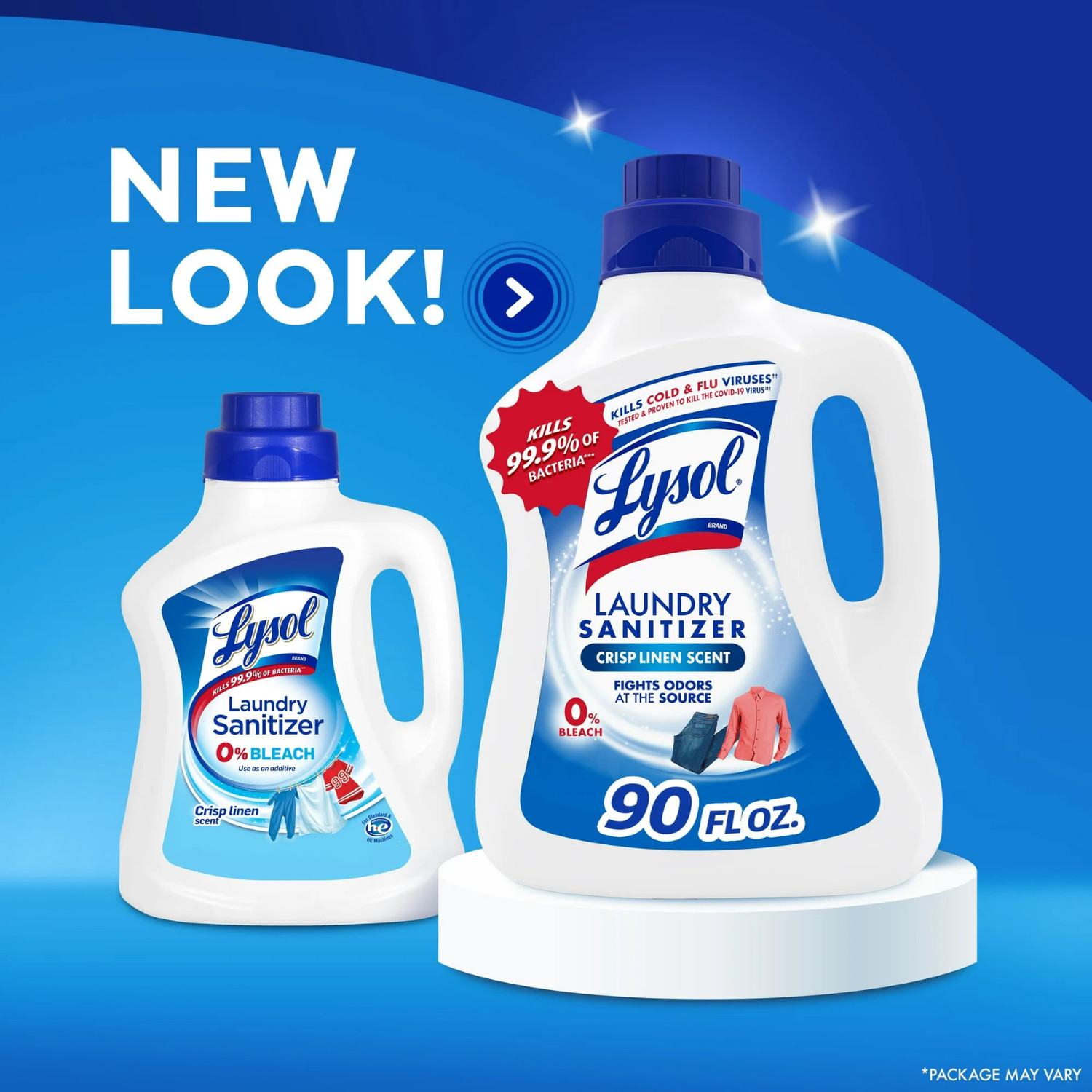 (3 pack) LYSOL Laundry Sanitizer 90 -fl oz Crisp Linen Fabric Deodorizer