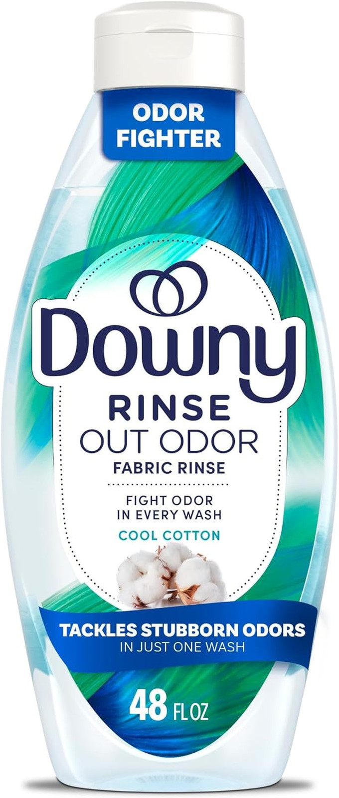 Rinse Laundry Odor Remover, Cool Cotton Scent, 48 Fl Oz, Fabric Softener and Lau