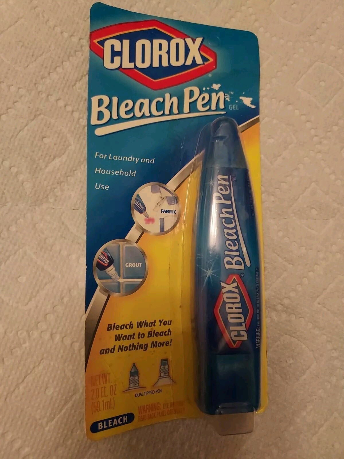 Clorox Bleach Pen Spot Clean Dual Tipped 2 Oz 2002 Sealed NEW Laundry