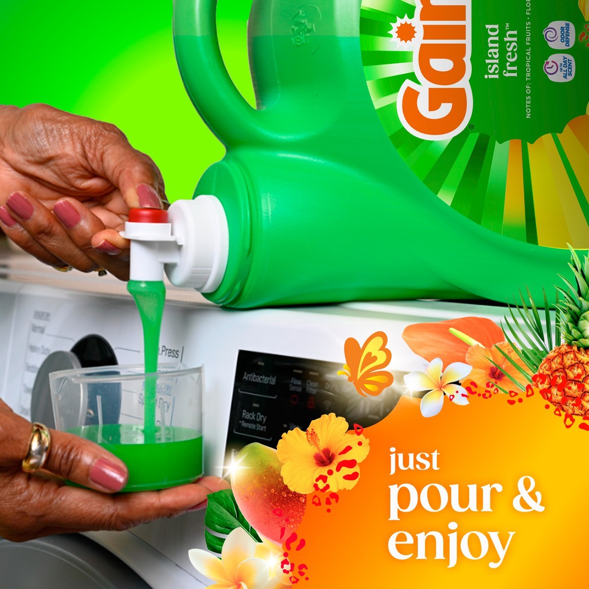 Gain Island Fresh Liquid Laundry Detergents 100 Loads – 132oz