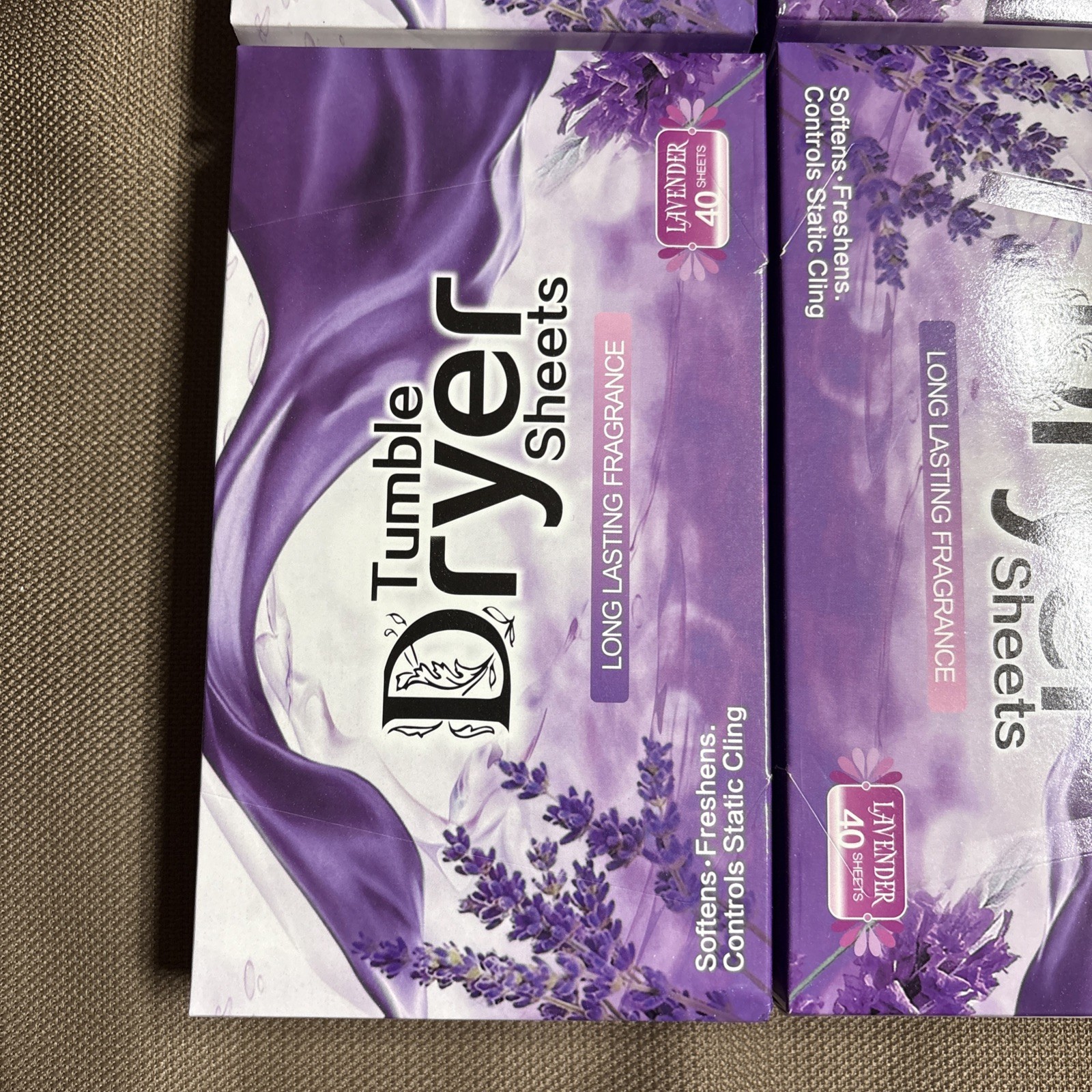 180 Count Dryer Sheets Bulk Natural Fabric Softener Sheets Plant Lavender Laundr