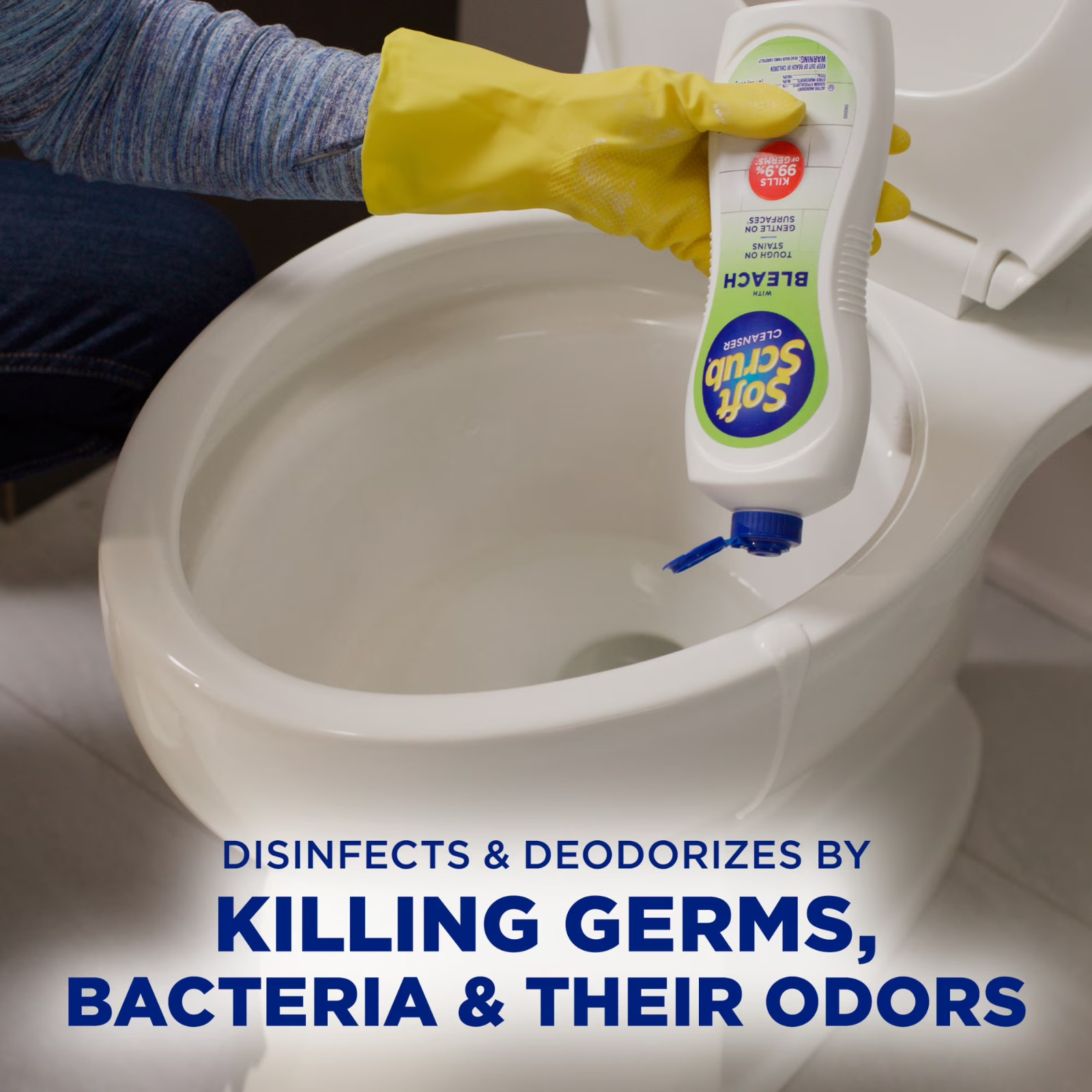 Soft Scrub with Bleach Cleaner 24 oz Bathroom & Kitchen Surface Cleaner