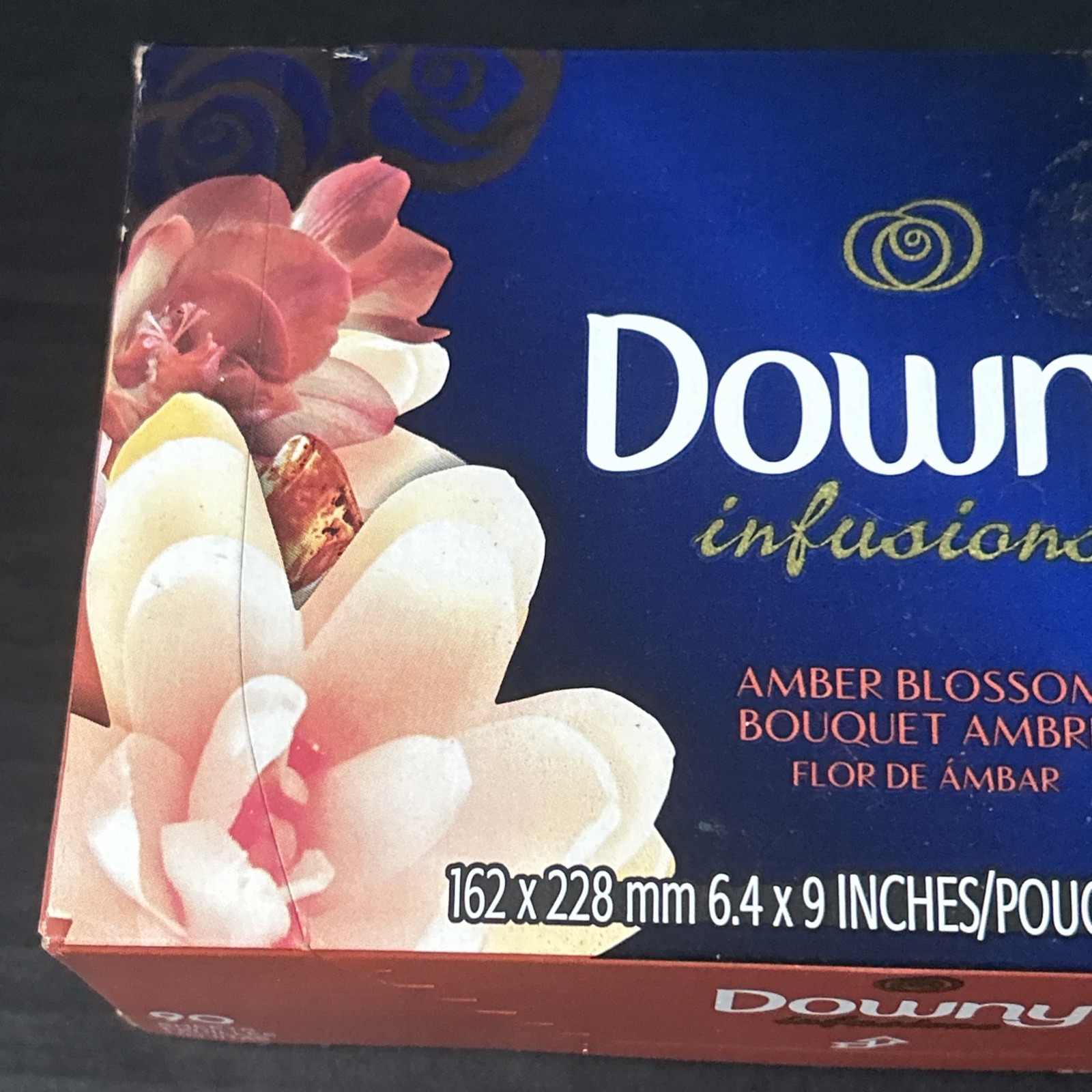 Downy Infusion Amber Blossom Fabric Softener Dryer Sheets 90 CT