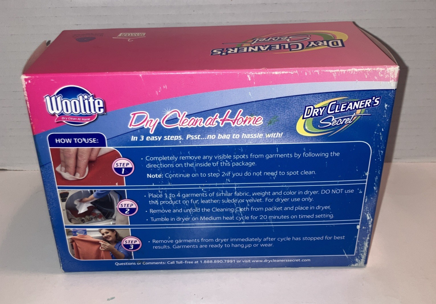 Woolite Dry Clean At Home By Dry Cleaner’s Secret 14 Pack Cloths NIB!