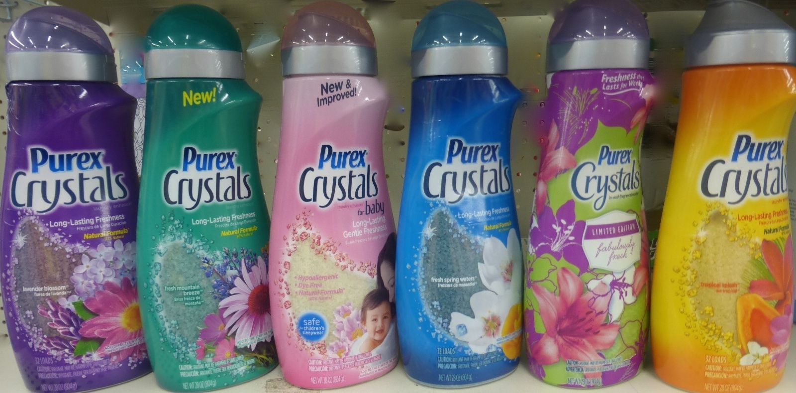 2 PUREX COMPLETE CRYSTALS SOFTENER LAUNDRY ENHANCER ~ SCENT CHOICES * CHOOSE