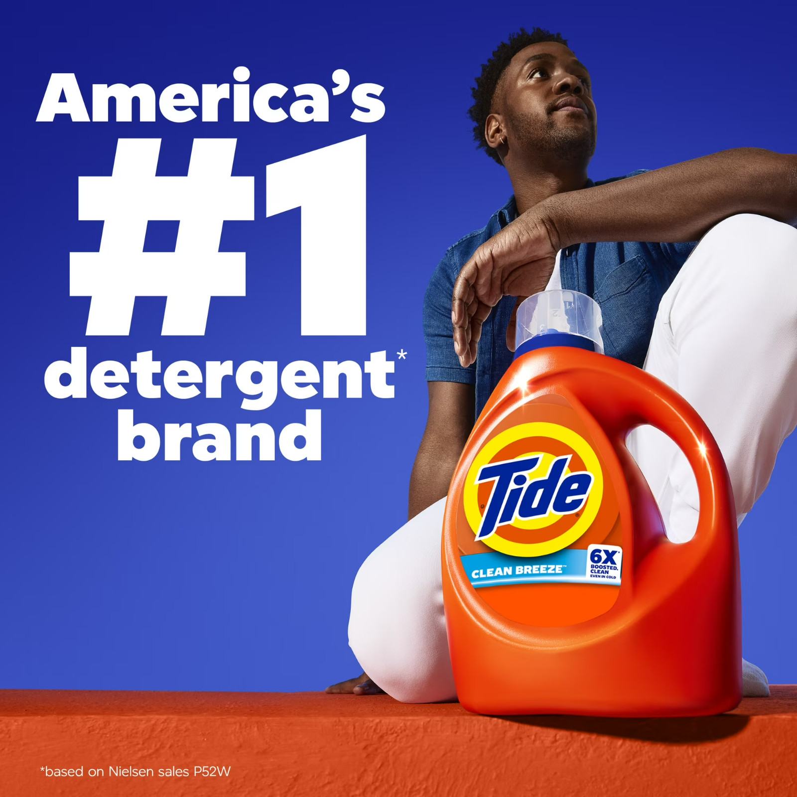 Tide Laundry Detergent Liquid with 6X Boosted Cleaning 125 fl oz, 100 Loads