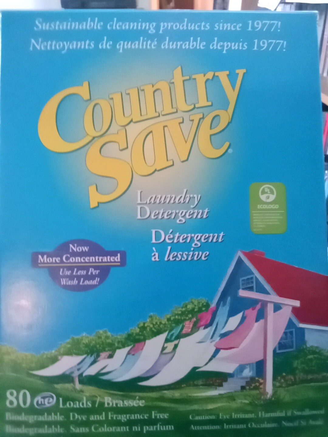 Country Save Laundry Detergent Powder Natural