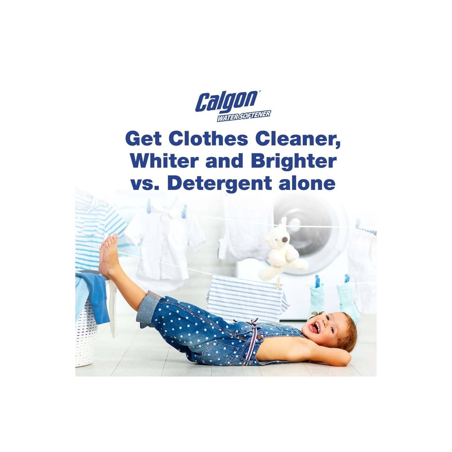 Calgon Water Softener, 32oz Bottle, Laundry Detergent Booster Free & Fast