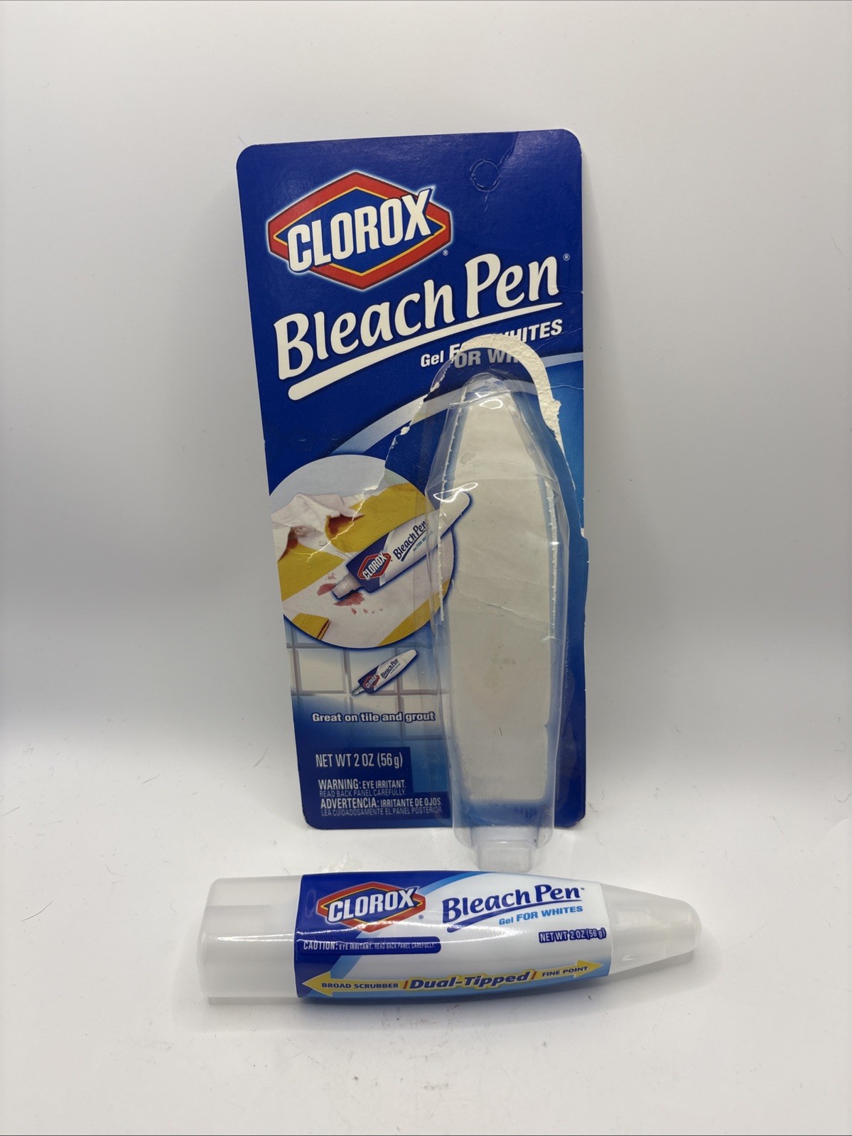 Clorox Bleach Pen Gel For Whites Stain Remover Cleaner 2oz Discontinued Used