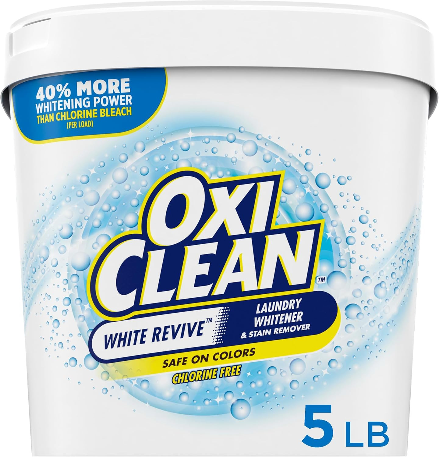 White Revive Laundry Whitener and Stain Remover Powder, Alternative to Bleach fo