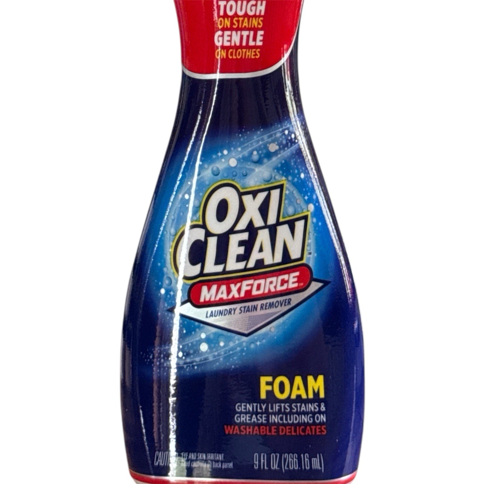 OxiClean Max Force Laundry Stain Remover FOAM Bottle 9oz Washable Delicates