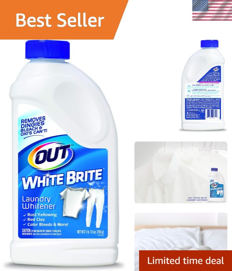 White Brite Laundry Whitener, White Clothes Stain Remover, 28 oz 1-Pack | Lau…