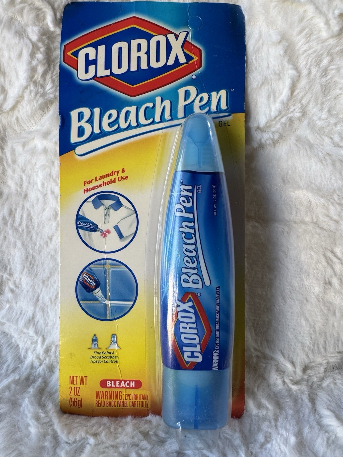 Clorox Bleach Pen Gel For Whites, Dual Tips, New In Package