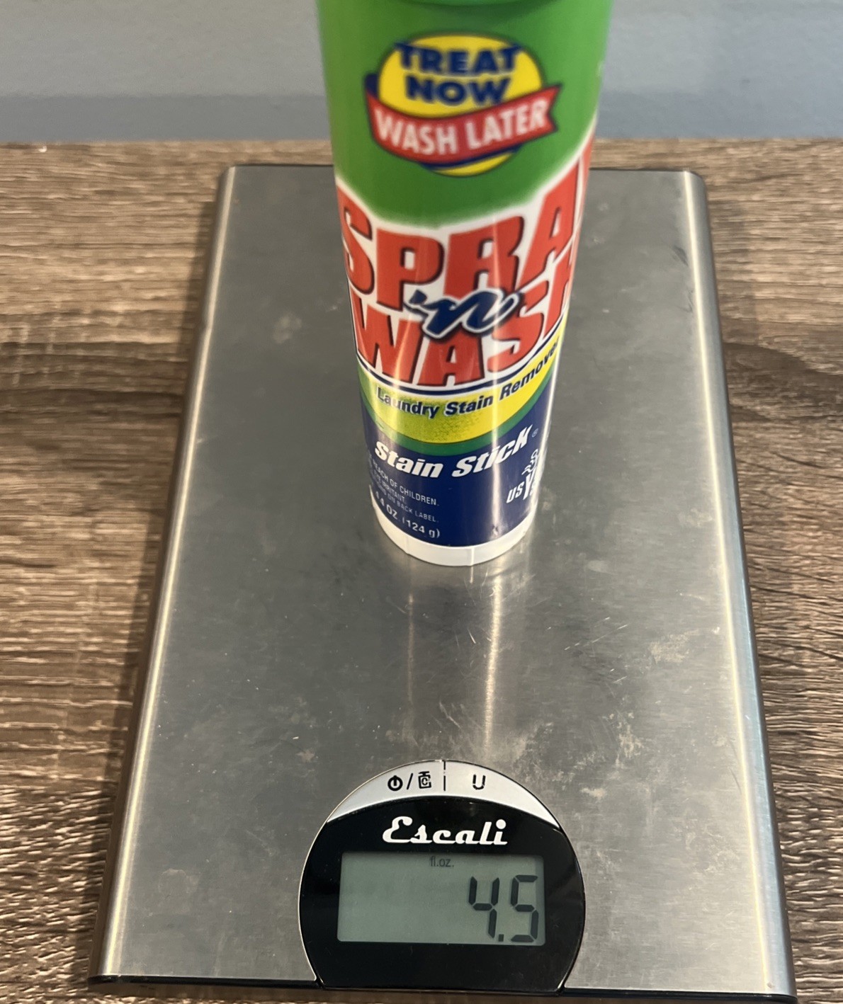 SPRAY ‘N WASH LAUNDRY STAIN REMOVER STAIN STICK 4.4 OZ 80% FULL