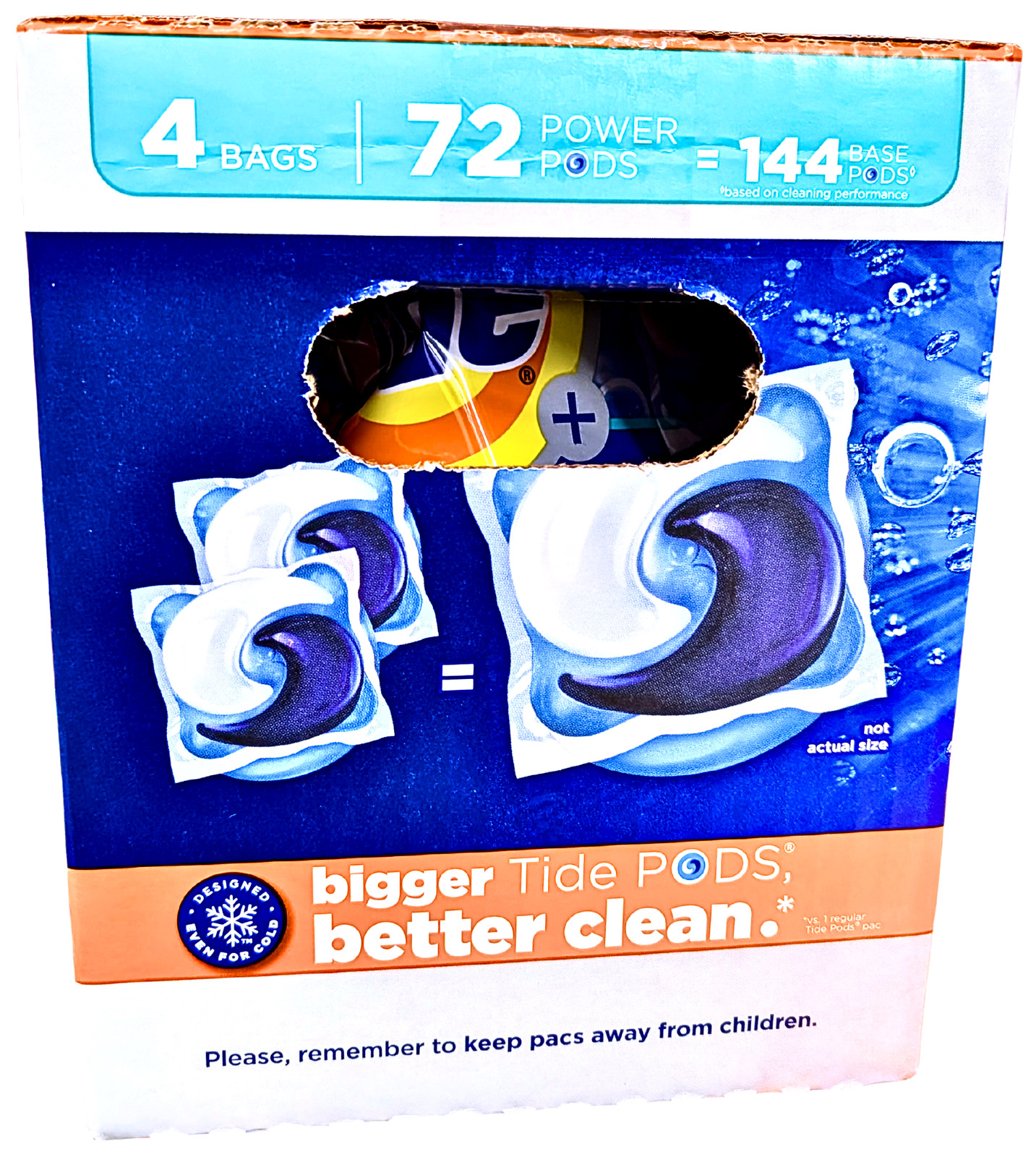 Tide Power PODS + Ultra OXI Laundry Detergent Pacs Original 72 Count
