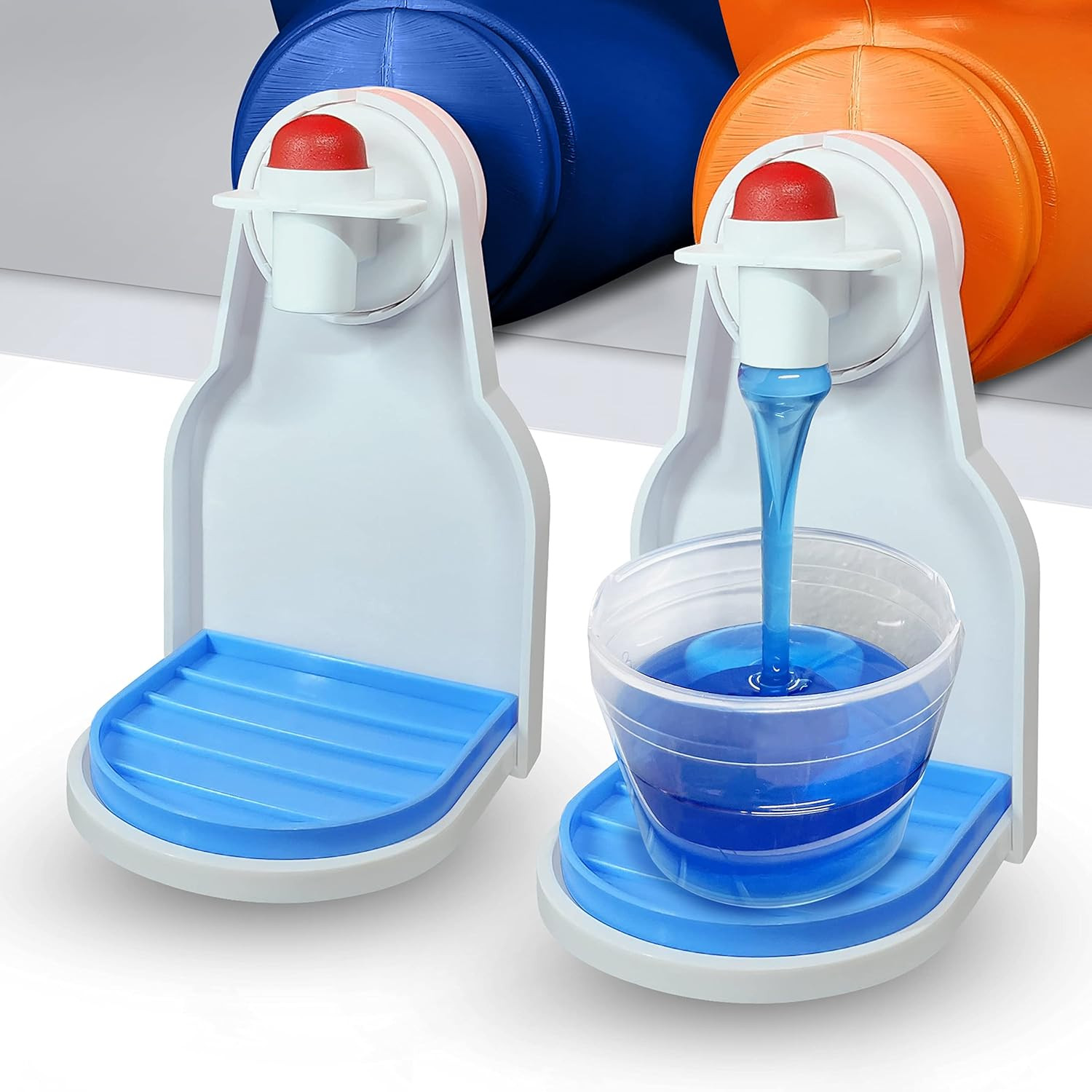 [2 Pack] Laundry Detergent Cup Holder, Detergent Drip Catcher | (Upgraded Drip T