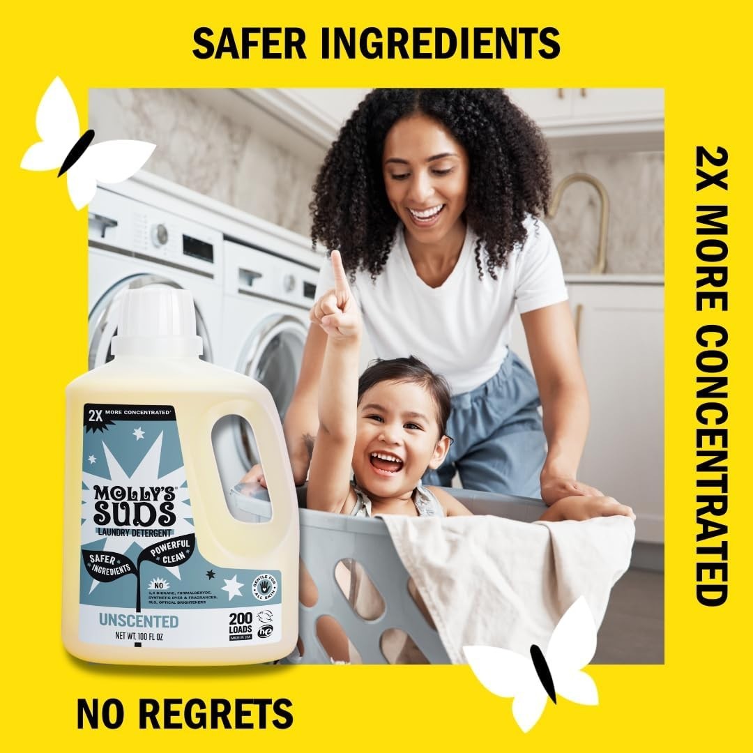 Eco-Friendly 100 Oz Liquid Laundry Soap – Effective Stain Removal for 200 Loads