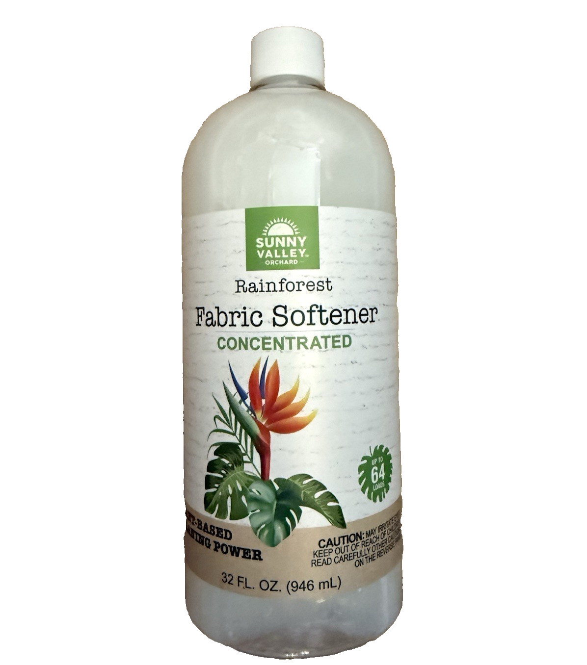 Sunny Valley Orchard Concentrated Fabric Softener Rainforest Scent 32 oz. Sealed
