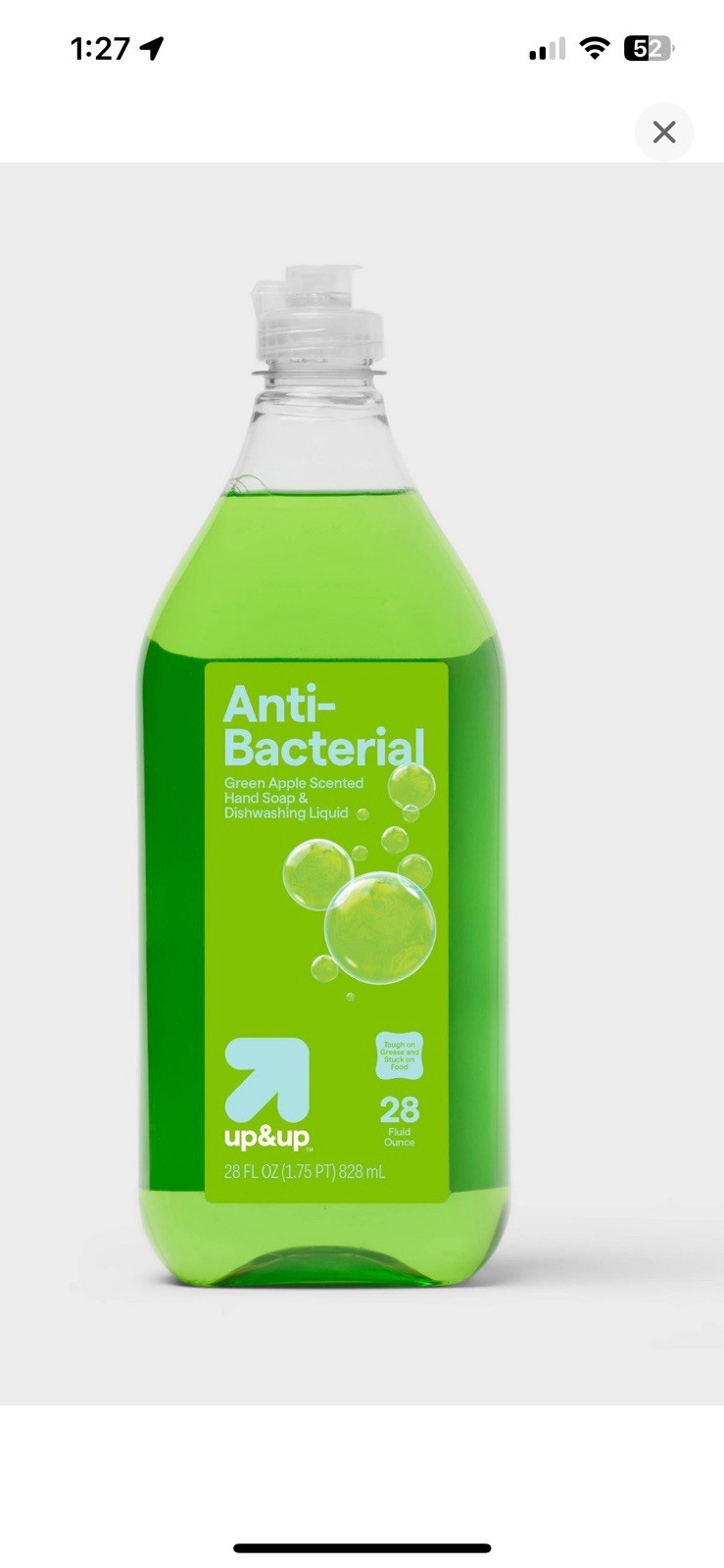 Liquid Dishwashing Soap Antibacterial Green Apple up&up™ Or Any Other Scent Best