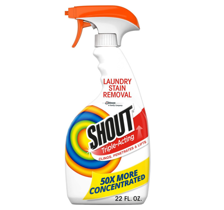 Shout Active Enzyme Laundry Stain Remover Spray for Clothes, Triple-Acting Formu