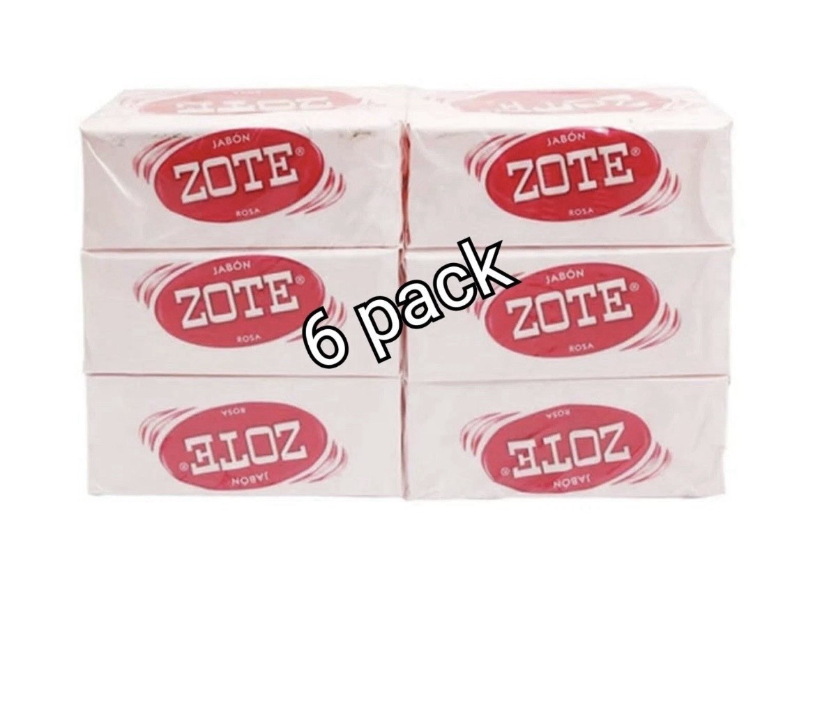 6 Pack of Zote Laundry Soap Bar White 14.1 oz Beauty & Personal Care (400gr)