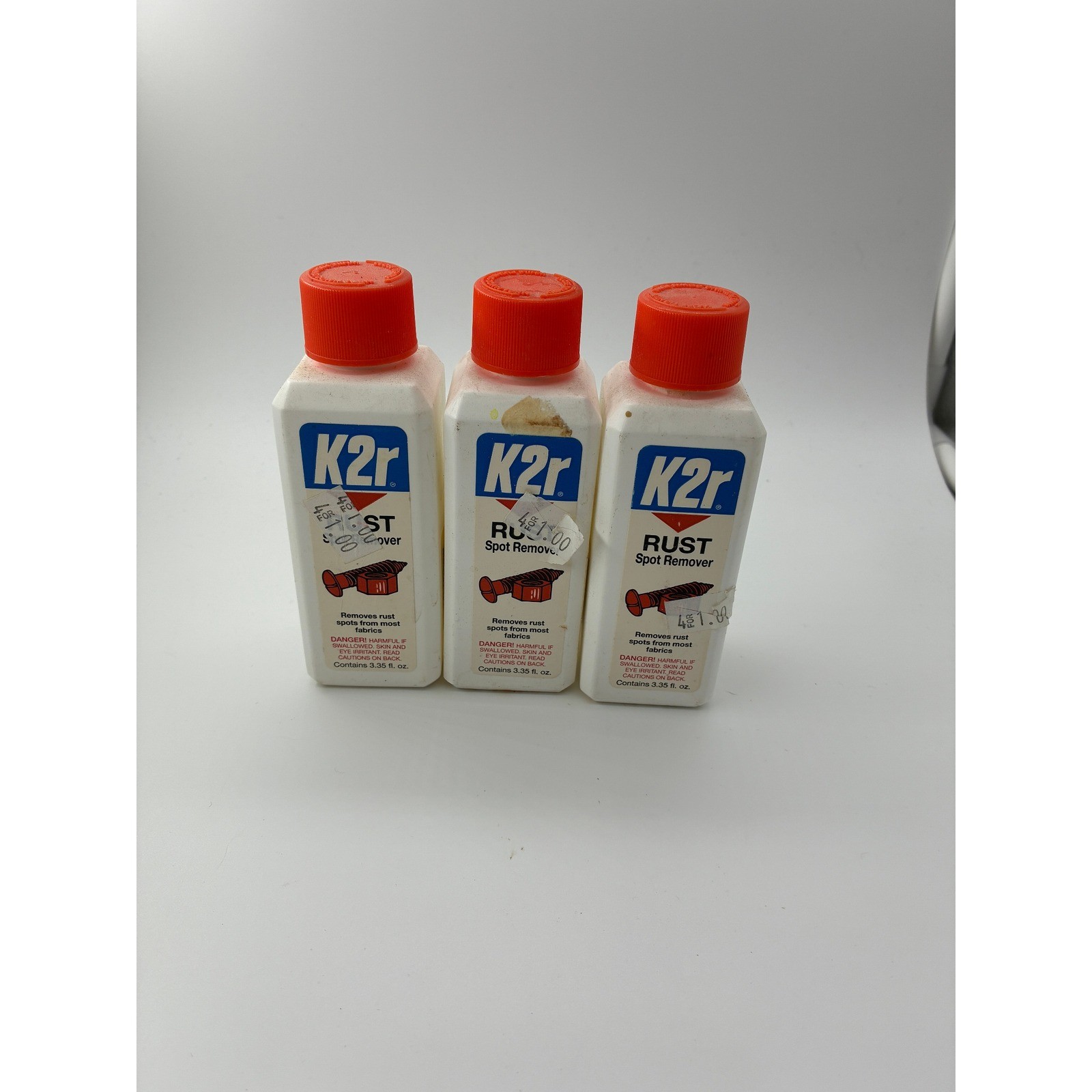 Carbona Stain Devils and K2r Rust Spot Remover Laundry Treatment Lot 15 Bottles