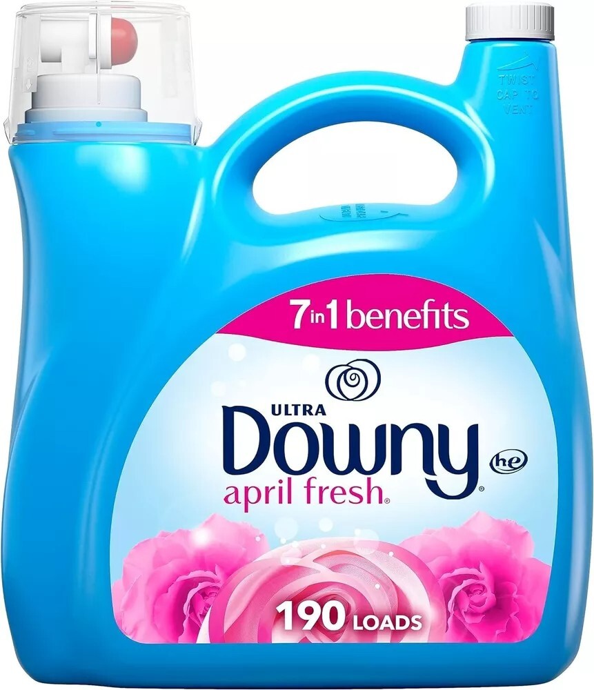 140 fl oz, 190 Loads, Downy Ultra Laundry Liquid Fabric Softener, April Fresh