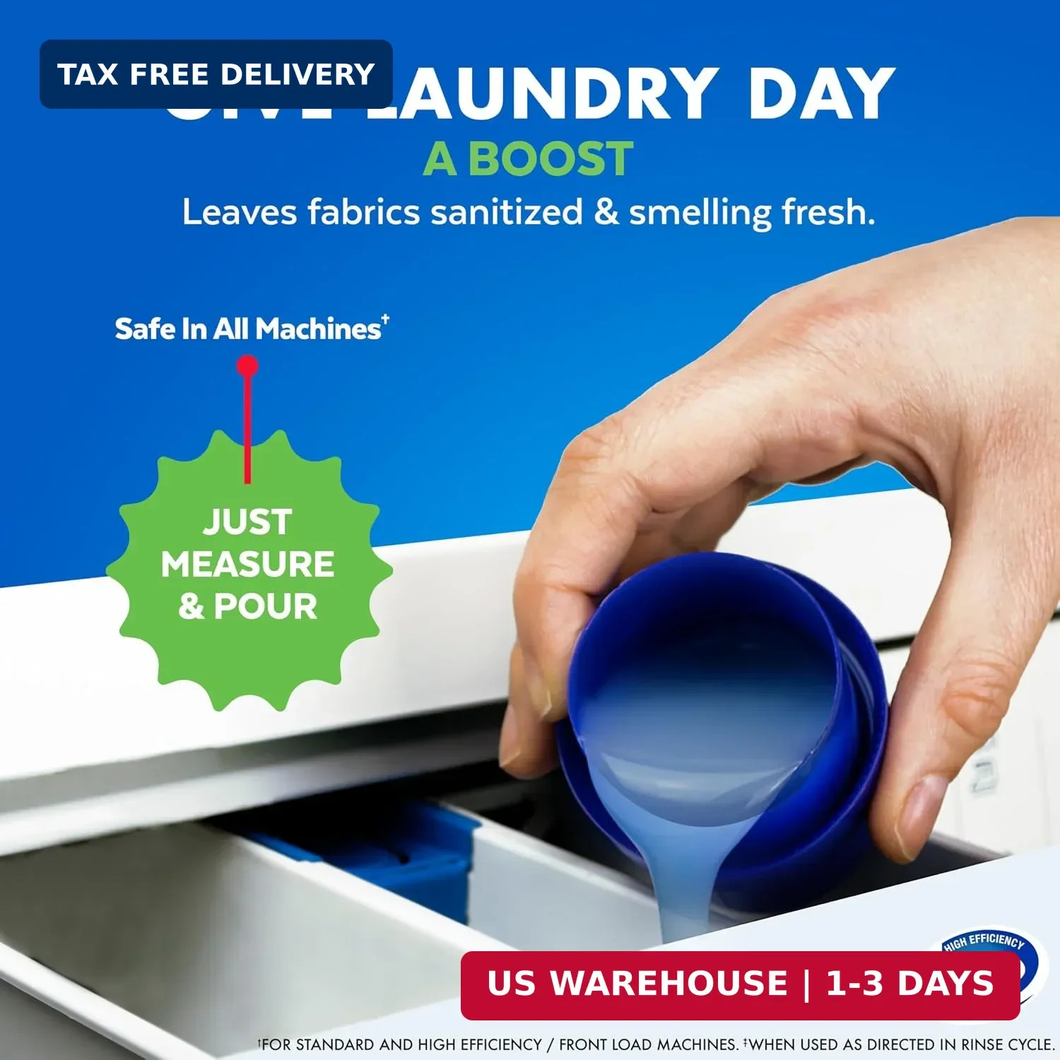 Tough Odor Eliminator Laundry Sanitizer Additive, Sanitizing Liquid for Gy