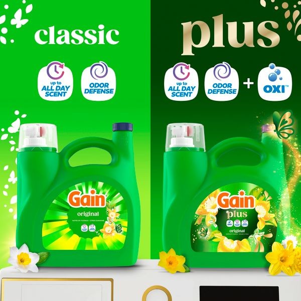 Original Plus Liquid Laundry Detergents 129 Loads – 170oz: Cold Water Detergent