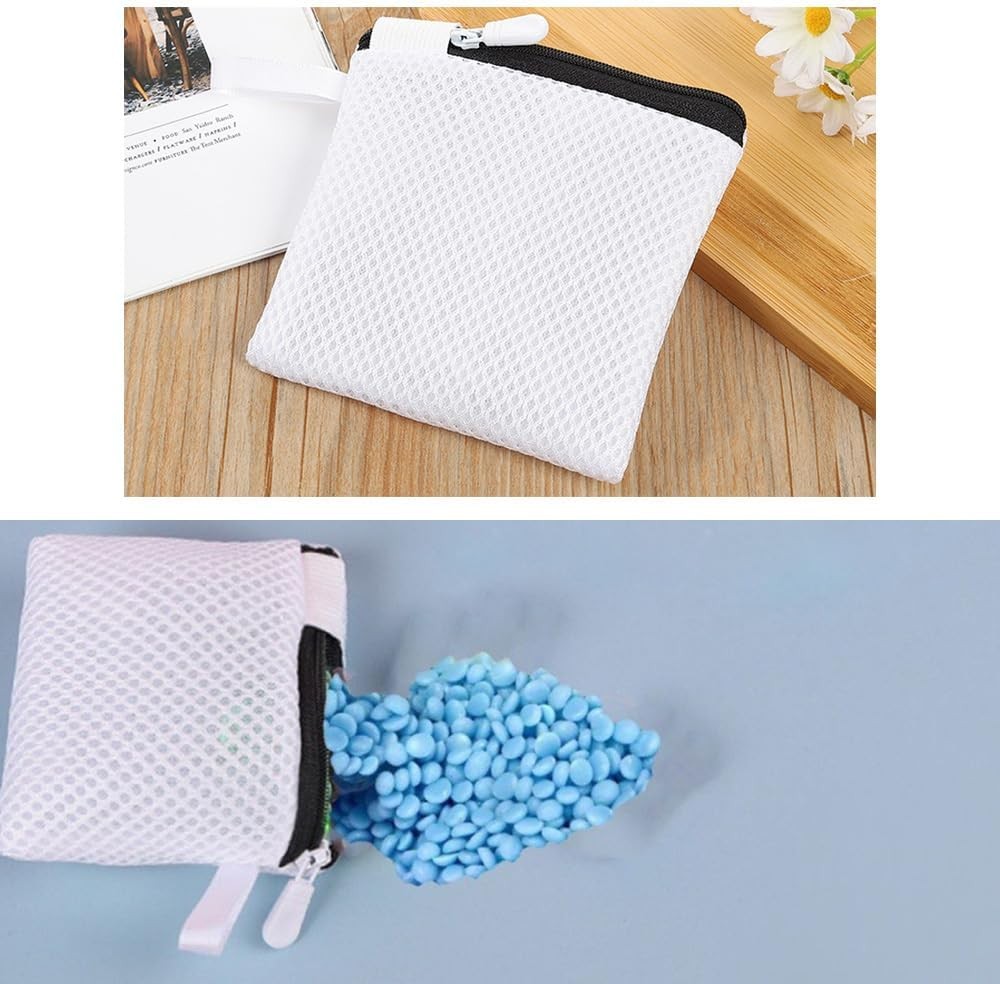 2 Pack In-Wash Scent Booster Beads Laundry Bag with Zipper Laundry Detergent