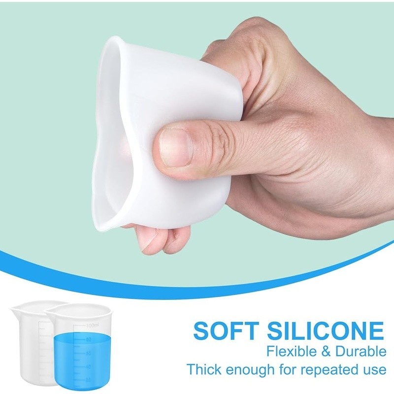 Silicone Laundry Measuring Cup Detergent Dispenser Durable Easy to Clean 3.4oz