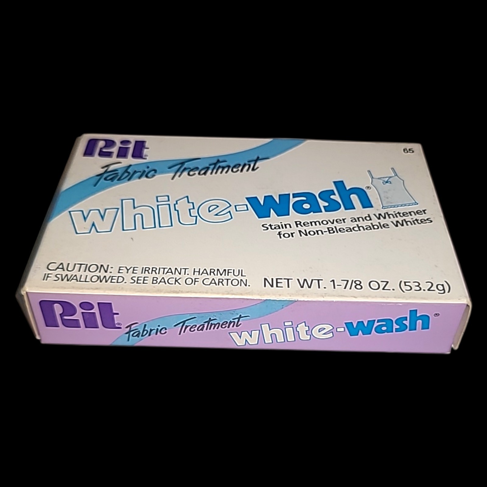 Rit White-Wash Fabric Treatment Vintage Stain Remover Whitener NOS 1.875oz