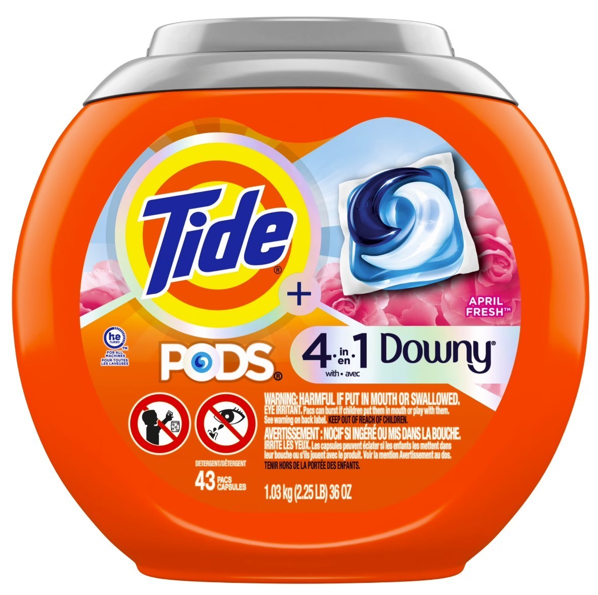 [HOT SALE] Tide PODS Plus Downy 3in1 Laundry Detergent Pacs 43 Count 2 Pack