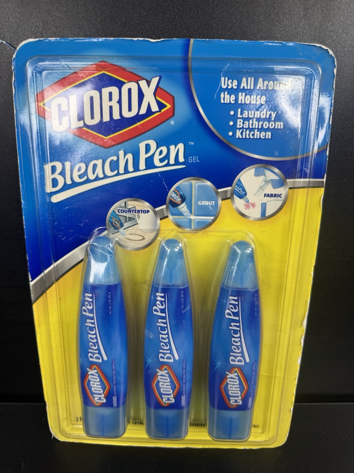 Clorox Bleach Pen Dual Tip Gel Discontinued – 3 pack NOS Unopened
