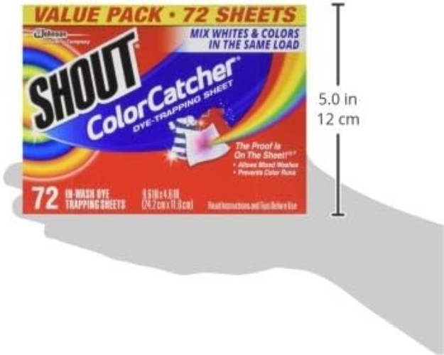 Color Catchers for Laundry – 72 Count Pack of 2, Maintain Colors Effortlessly