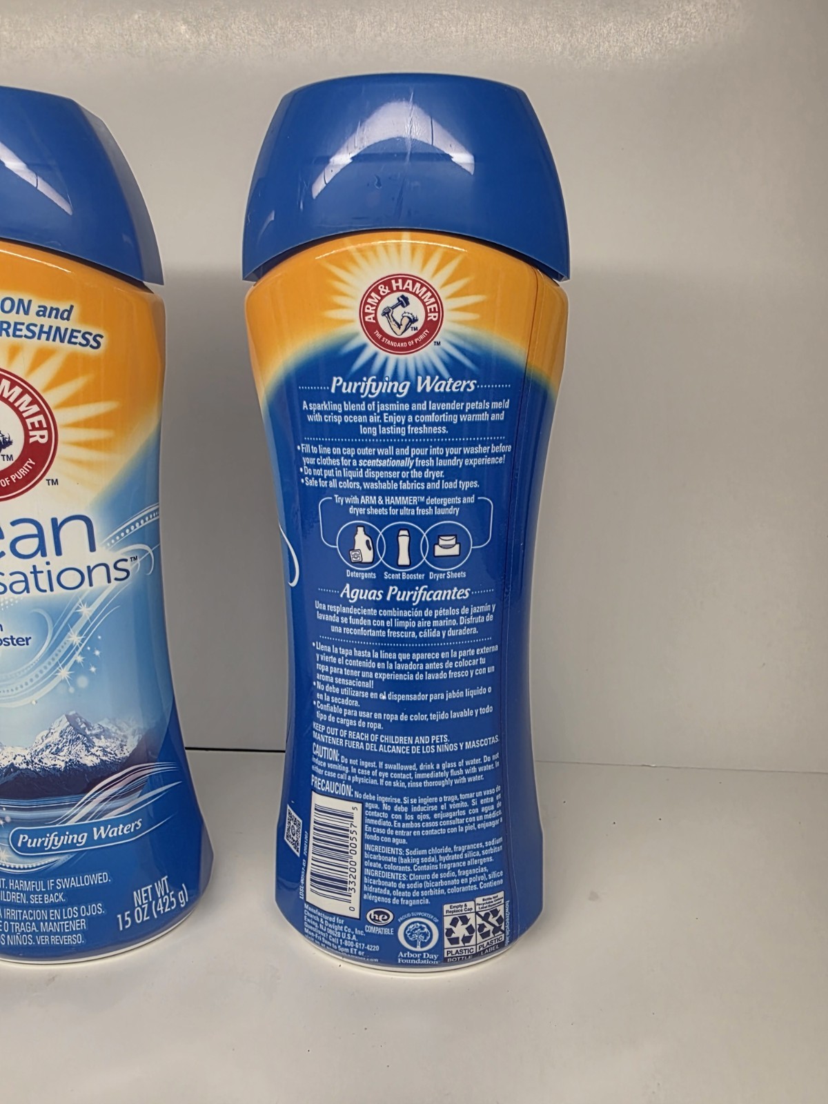 (Pack of 2) Arm & Hammer In-Wash Scent Booster, Purifying Waters, 15 oz . New