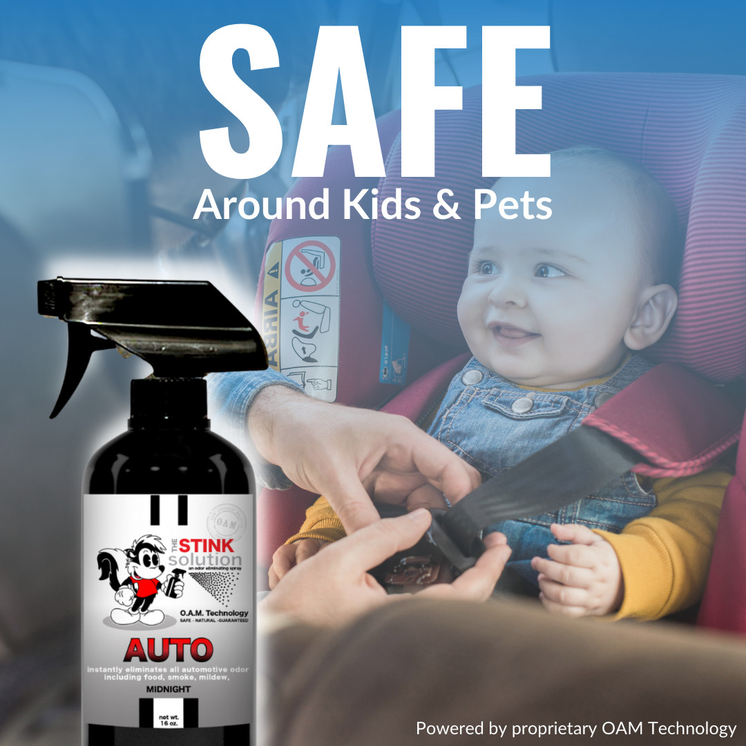 The Stink Solution Auto Odor Eliminating Spray Midnight Scent – 2 16 oz Bottles