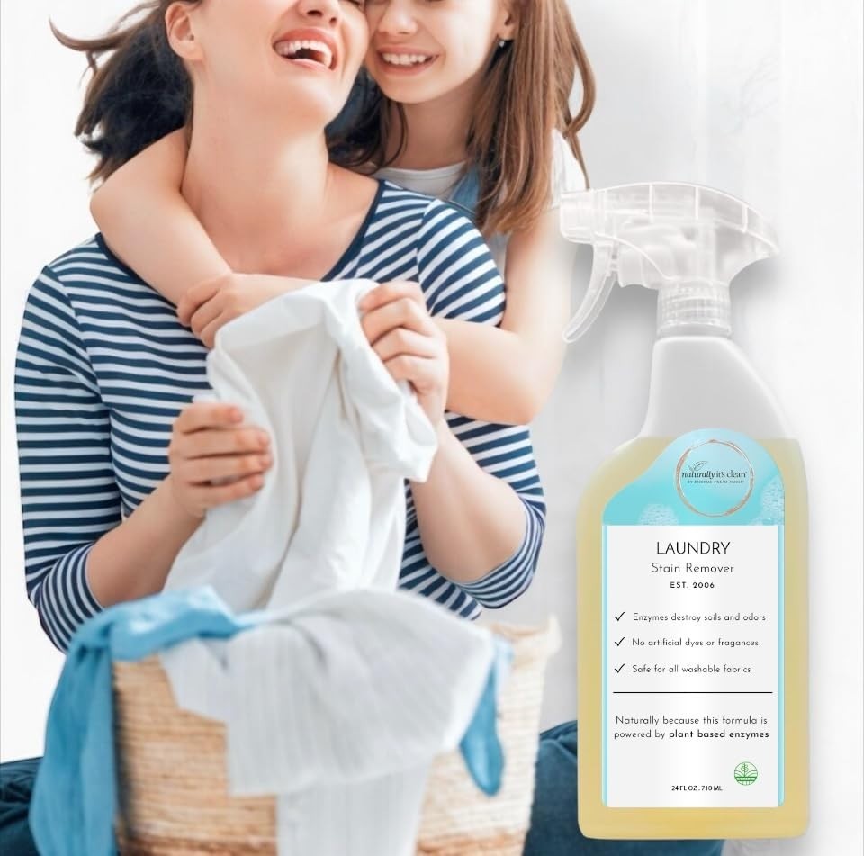 Powerful Natural Stain Remover Spray – Biodegradable & Hypoallergenic 48 oz Pack