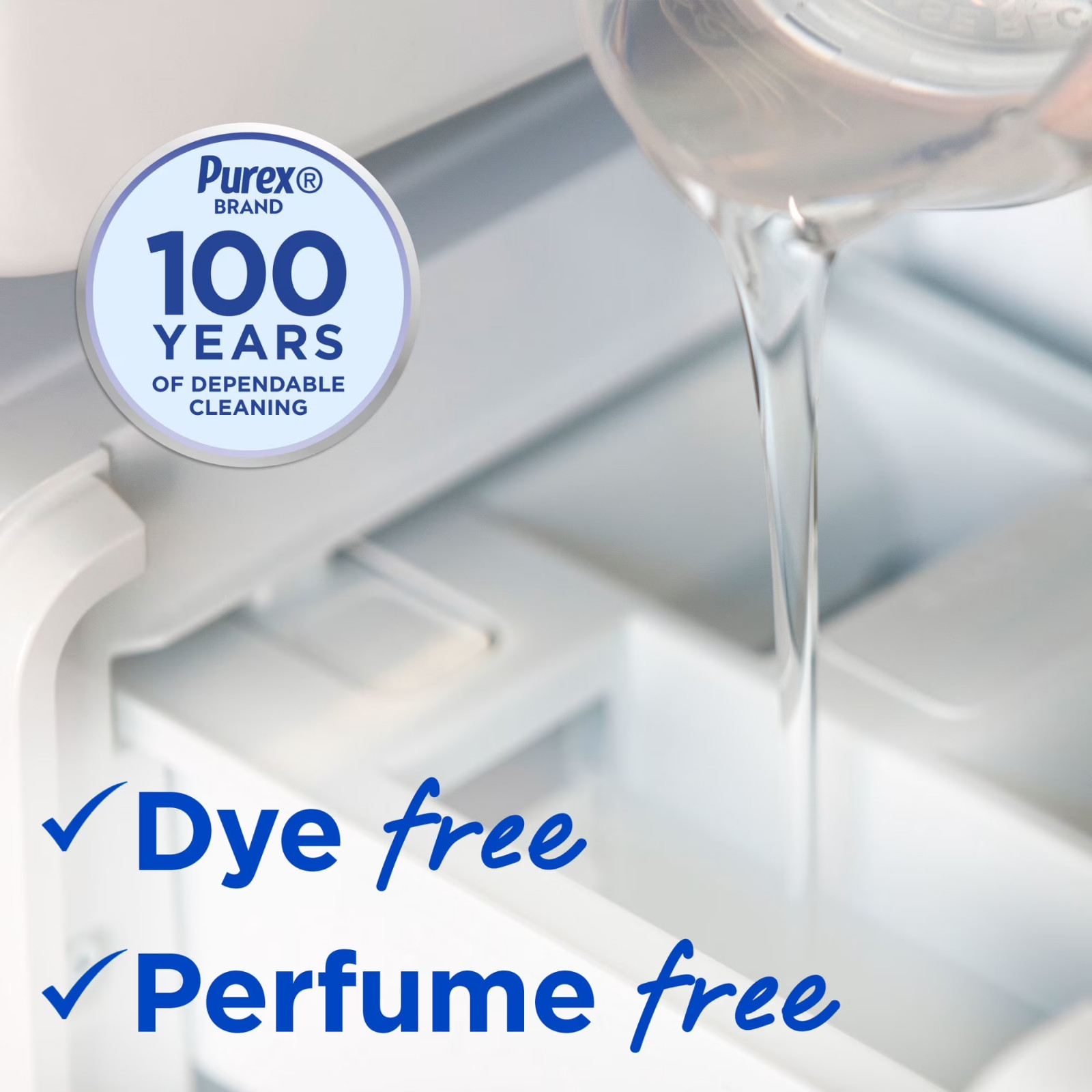Purex Free & Clear Liquid Laundry Detergent 150 oz 5-Pack USA