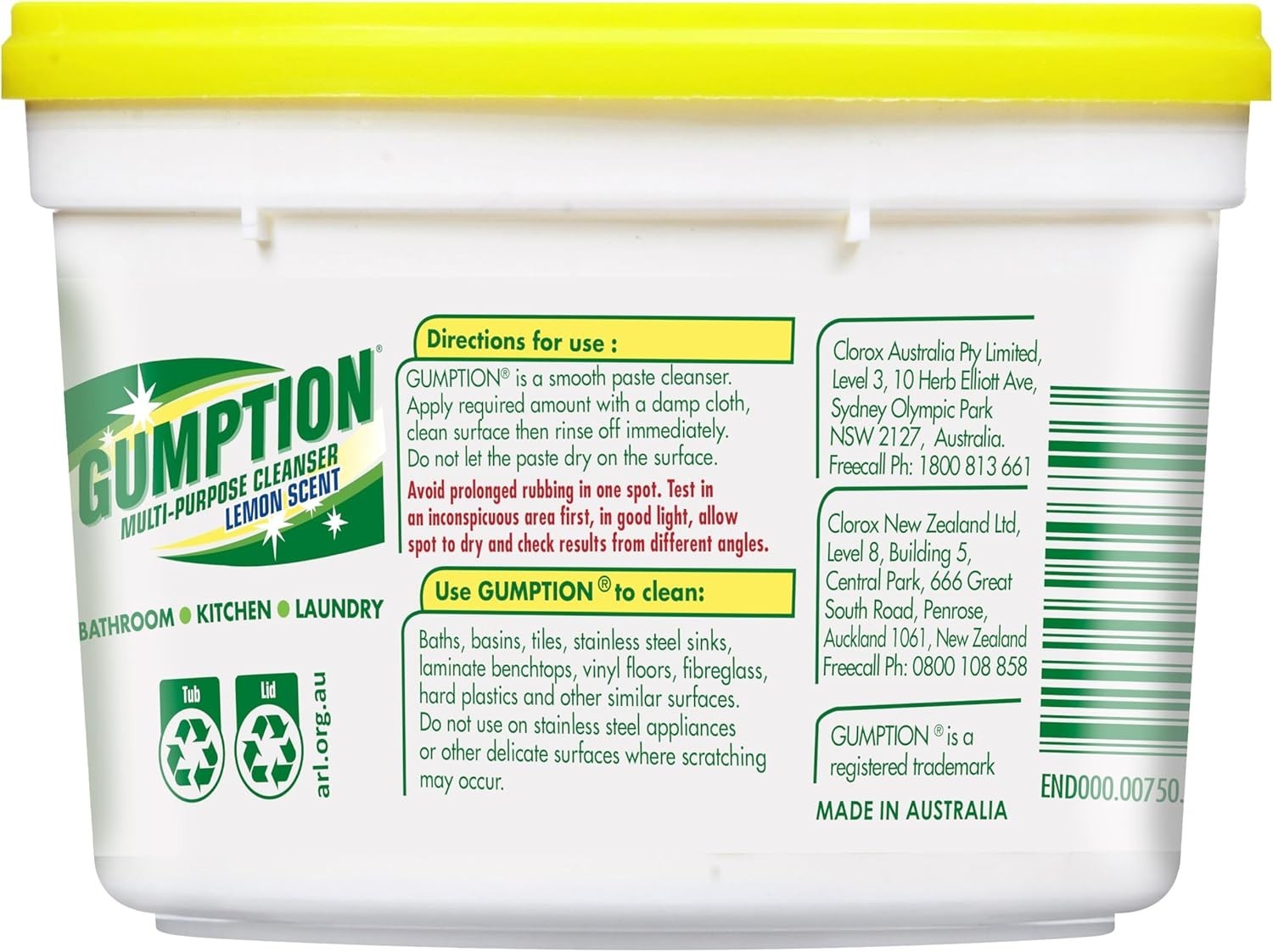Multi-Purpose Cleanser For Bathroom,Kitchen,Laundry 500g