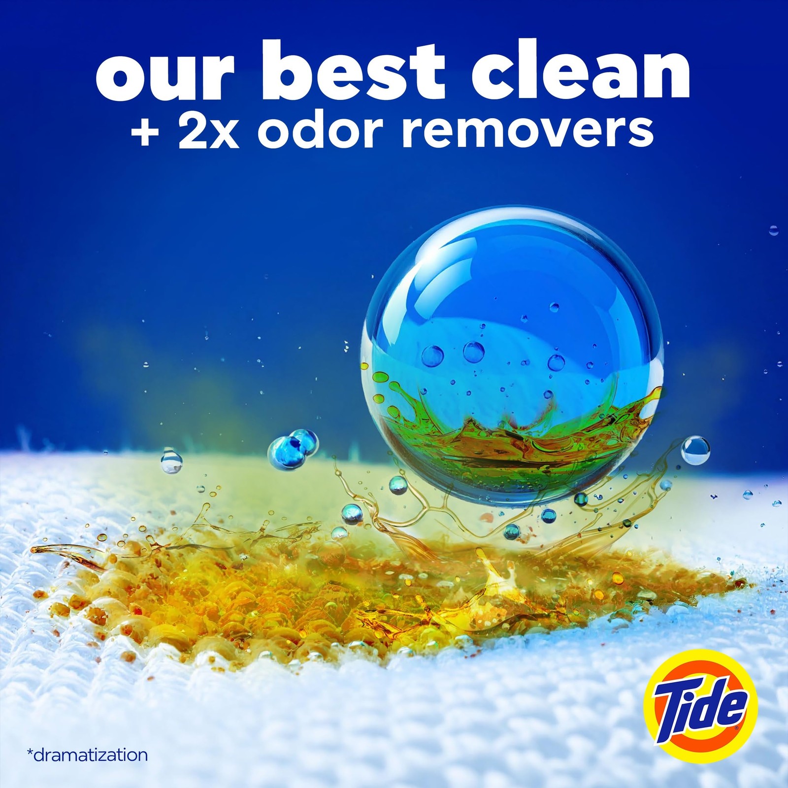 Tide Odor Defense + Oxi Laundry Detergent Pacs, Original 63 Count (Pack of 1)