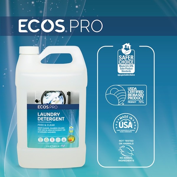 Ecos Pl9750/04 High Efficiency Laundry Detergent, Liquid, Magnolia And Lily,