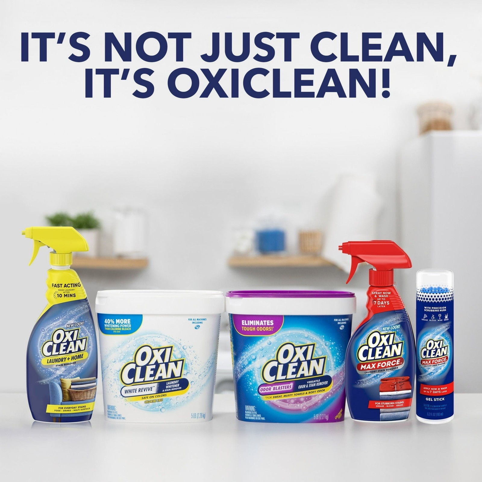 OxiClean MaxForce 5 in 1 Stain and Power Spot Remover Gel Stick 6.2oz (3 Pack)