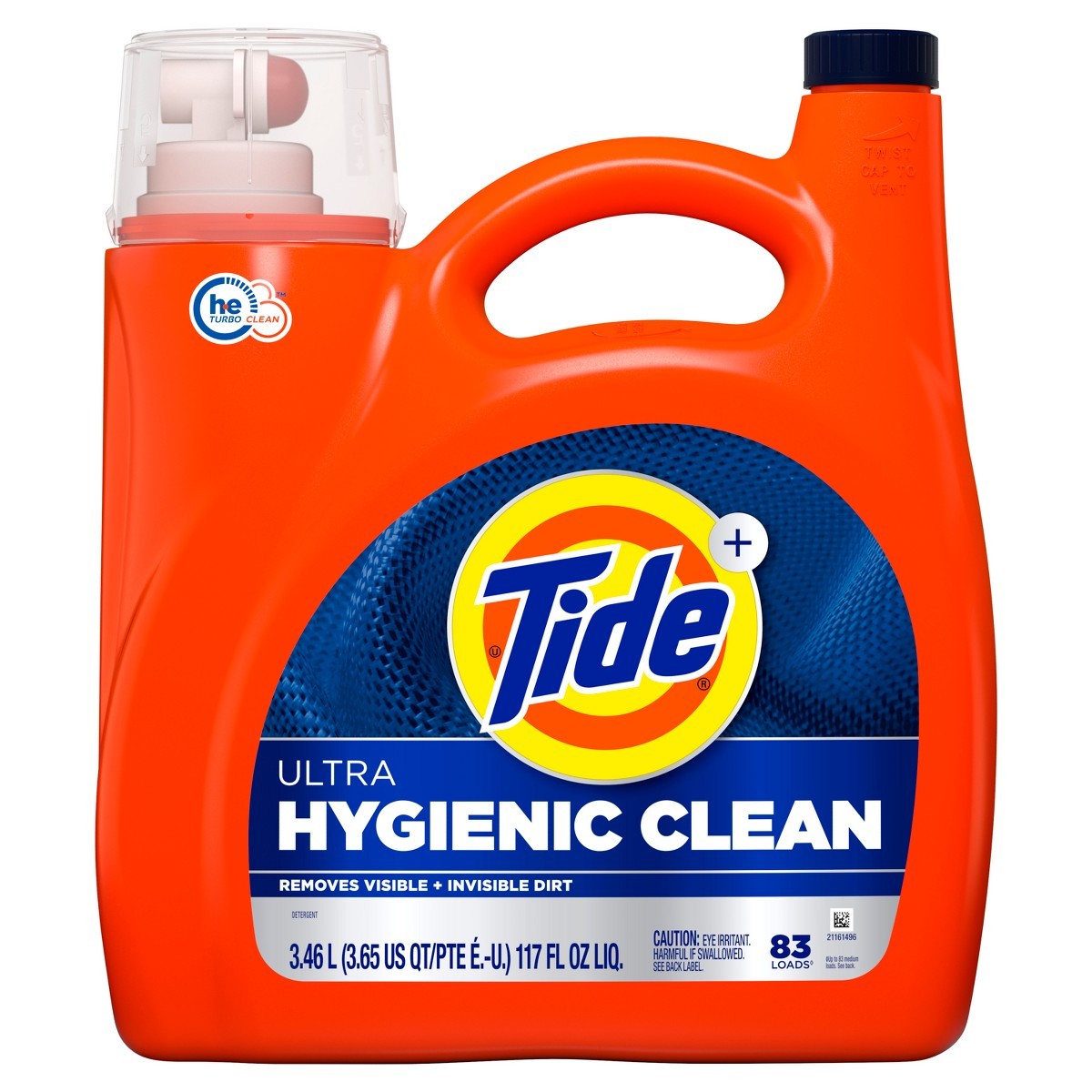 Tide Liquid Hygienic Clean Original Liquid Laundry Detergent 83 Loads -117 fl oz