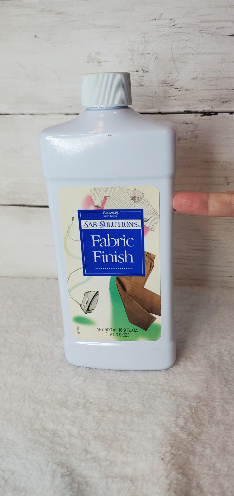 AMWAY Vintage 90s Laundry Fabric Finish 16.9 oz Made USA E964 Rare 2/3 FULL