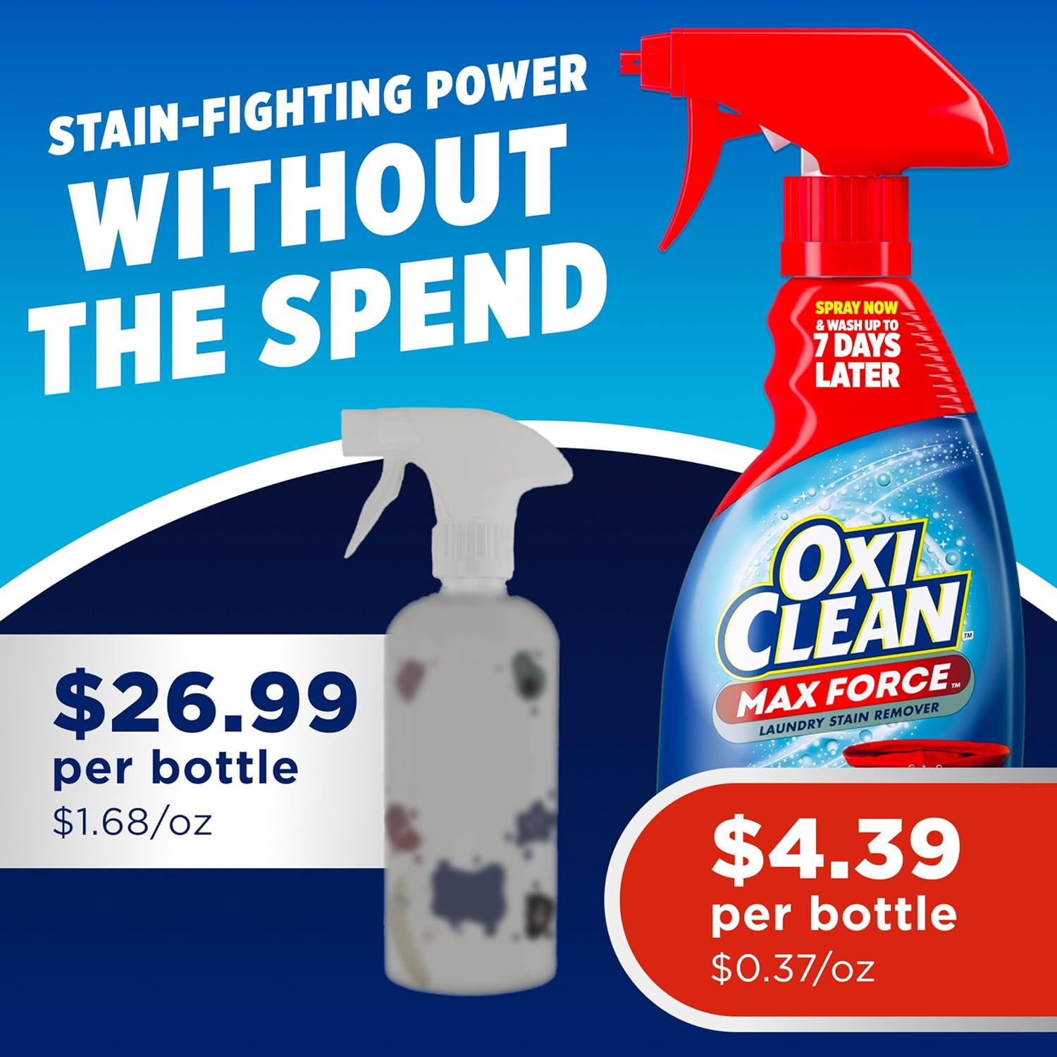 Max Force Laundry Stain Remover Spray, Newborn & Baby Essentials, Stain Treater,