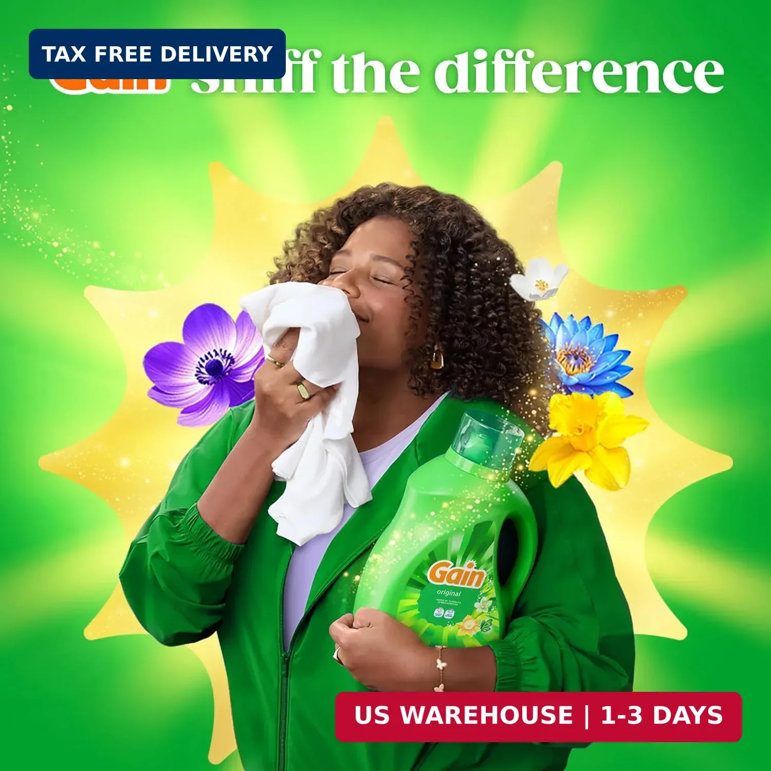 Liquid Laundry Detergent with Odor Defense, Original Scent, For HE Washing