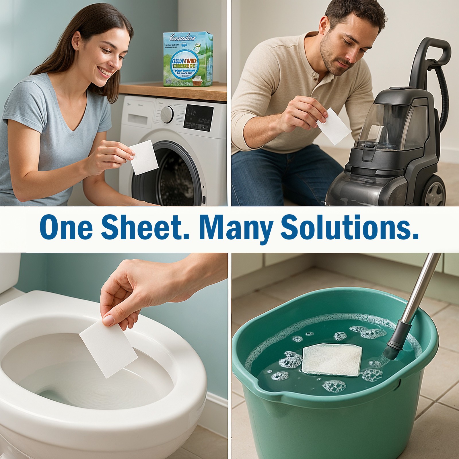 Laundry Detergent Sheets (120 Loads) Eco-Friendly, Hypoallergenic, & Enzyme-Base